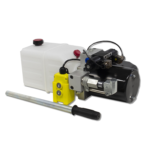 Double Acting Hydraulic Power pack with 7L Tank & Back Up Hand Pump 12V DC 1.6KW
