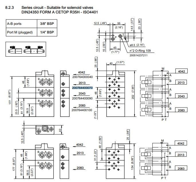 Bucher UP100 Series 2023 Circuit Manifold