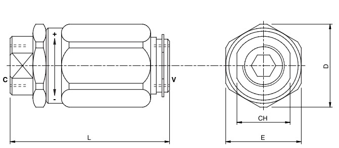 Hydraulic Barrel Type Flow Control Valve, VRB 1/4