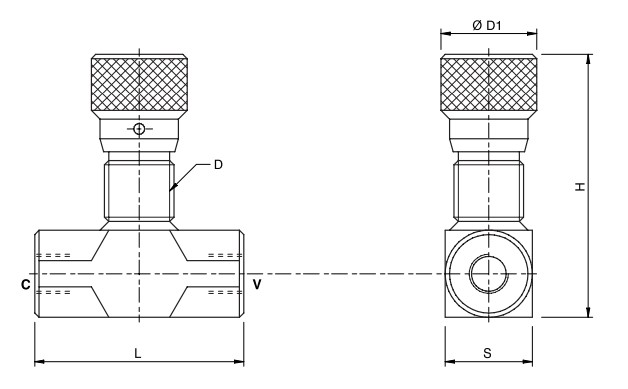 Hydraulic Compensated Flow Control Valve, VRFB 90 1/4