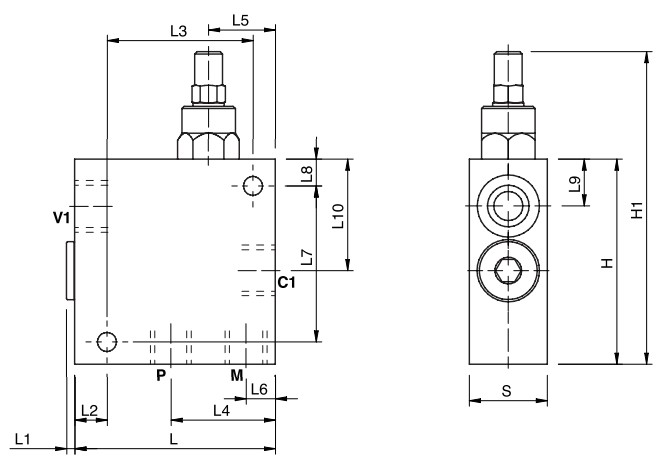 Hydraulic Regenerative Valve, VRSP 3/4