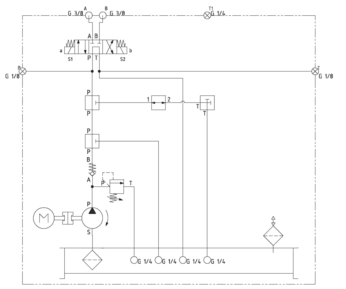 Is the system single-acting, double-acting, or a pressure and return (P+T)?