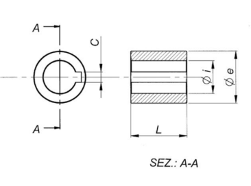 Danfoss Splined Coupling 50mm Length x 50mm OD