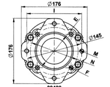 SAE B 2 Bolt To Suit 30500 Series Clutches C/W Socket Capscrews