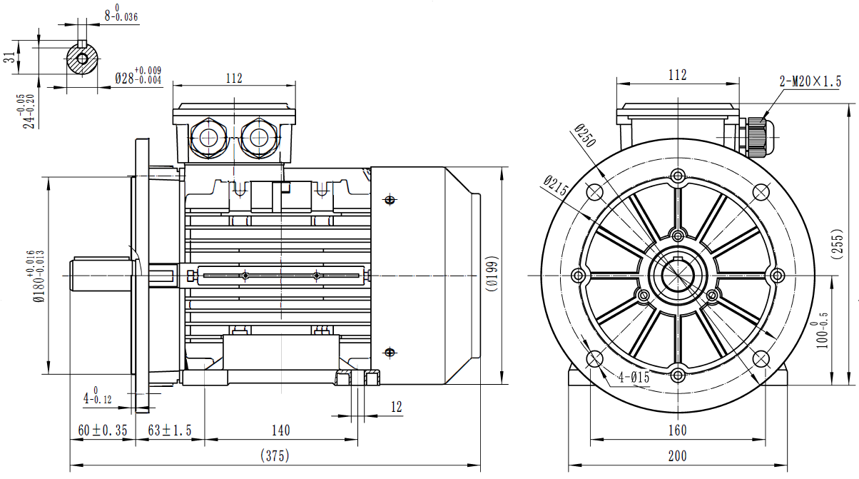 Hi-Low Pump Bell housing and drive coupling kit to suit 2.2KW motor 4 pole, 3-4KW motor either 2 or 4 pole to GPCBN
