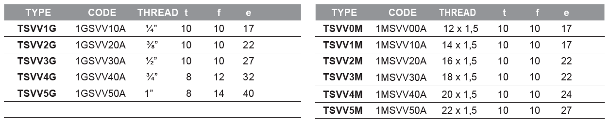 Hydraulic breather plug with double valve, 1/4 BSP, TSVV1G