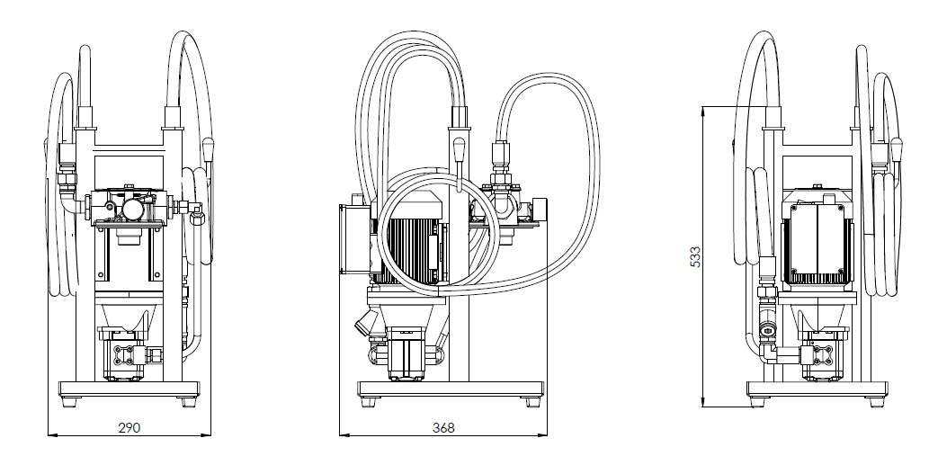 Filtrec FUH015, Hydraulic Oil Transfer & Filtration Portable Unit Filtrec FUH015, Hydraulic Oil Transfer & Filtration Portable Unit