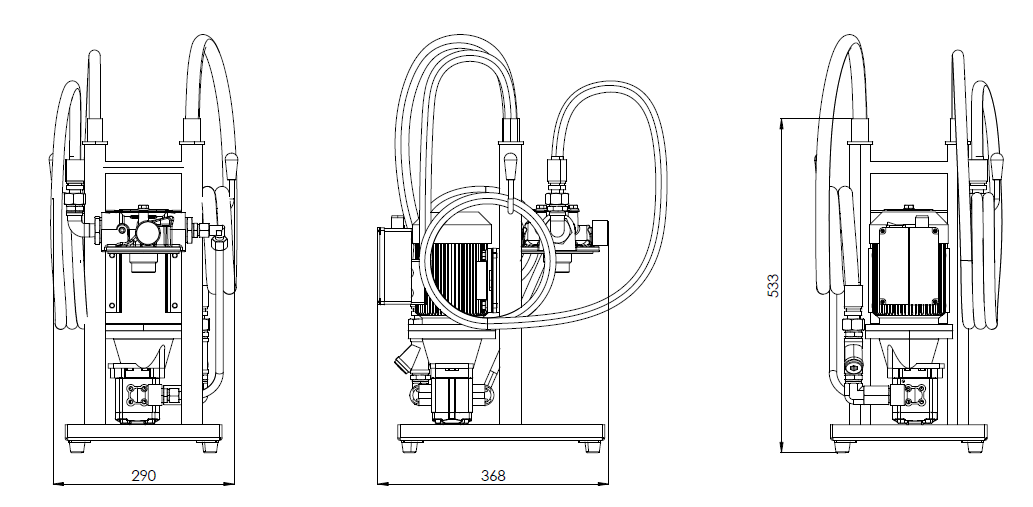 Filtrec FUH015, Hydraulic Oil Transfer & Filtration Portable Unit