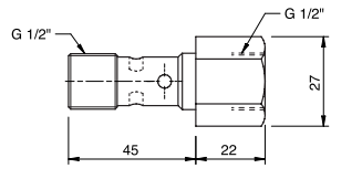 1/2 Banjo Bolt To suit V0503 VAU 1/2 OM WSC