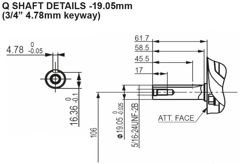 Drive coupling for Hi-Low Pump to 3/4 (19mm) Shaft on Honda and Loncin engines