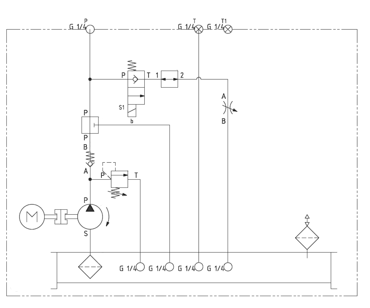 Is the system single-acting, double-acting, or a pressure and return (P+T)?