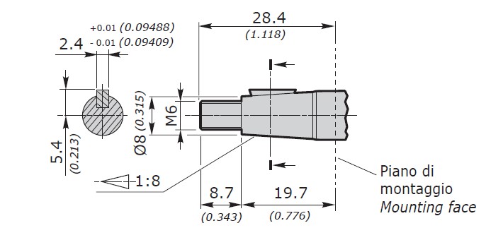 Galtech Hydraulic Gear Pump, Gp1, 0.89CC, Clockwise, Flange Ports 26x26, EU 4Bolt 1/8 Taper