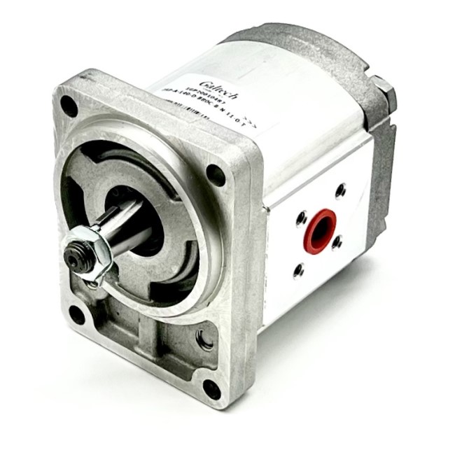 Walvoil 2XP Hydraulic Gear Pump, Group 2, 8.7CC, Clockwise, 40mm Inlet & 35mm Outlet Flanged Port, B80 4 Bolt 1/5 Taper