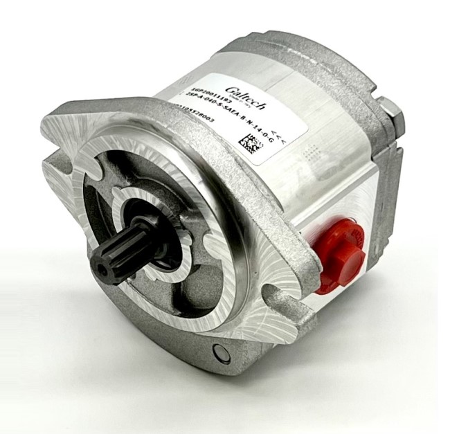 Walvoil 2XP Hydraulic Gear Pump, Group 2, 14.2CC, Clockwise, 3/4" BSP Inlet & 1/2" BSP Outlet Ports, SAEA 2Bolt 9th Spline