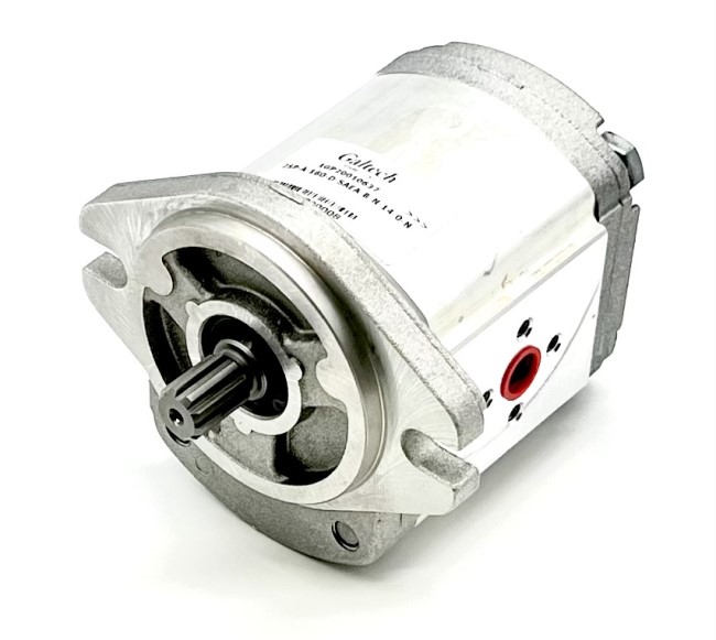 Walvoil 2XP Hydraulic Gear Pump, Group 2, 16.8CC, Clockwise, 40mm Inlet & 30mm Outlet Flanged Ports, SAEA 2Bolt 9T Spline