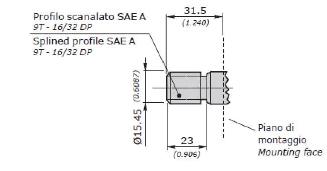 Galtech Hydraulic Gear Pump, Gp2, 4.0CC, Clockwise, 1/2" BSP Inlet, & Outlet, SAEA 2Bolt 9th Spline Galtech Hydraulic Gear Pump, Gp2, 4.0CC, Clockwise, 1/2" BSP Inlet, & Outlet, SAEA 2Bolt 9th Spline