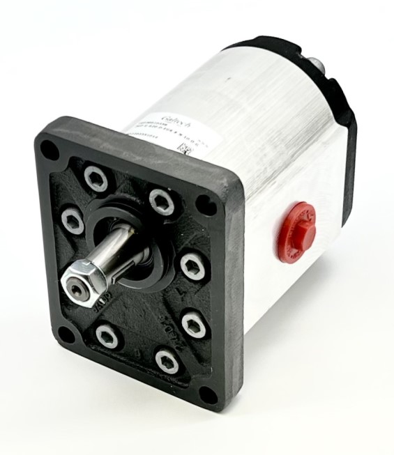 Galtech Hydraulic Gear Pump, Gp3, 19.3CC, Clockwise, 1" BSP Inlet, 3/4" BSP Outlet, EU 4Bolt 1/8 Taper