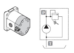 Galtech 3SP Gp3 VLPI Rear Cover For Relief Valve Internal Drain