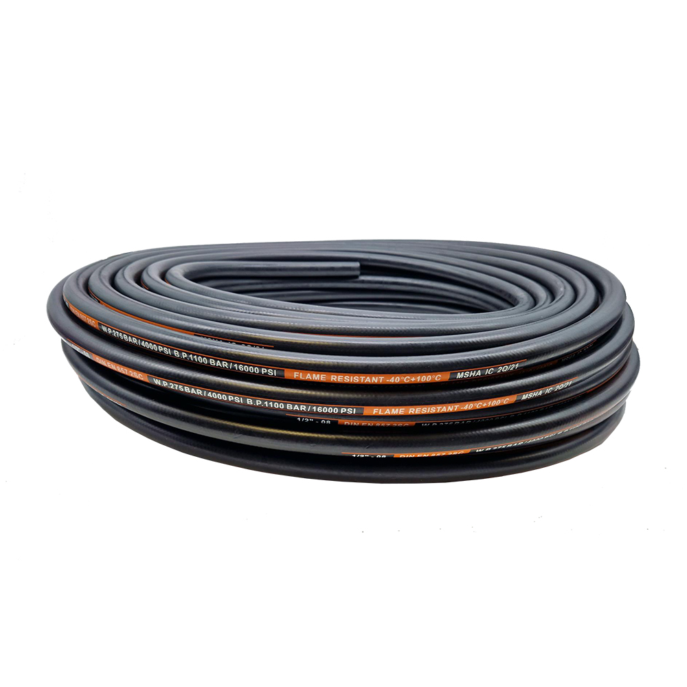Reel of Unbranded SMOOTH Hydraulic Hose, EN857 2 Wire, 1/4" Bore, 25 Metre Coil