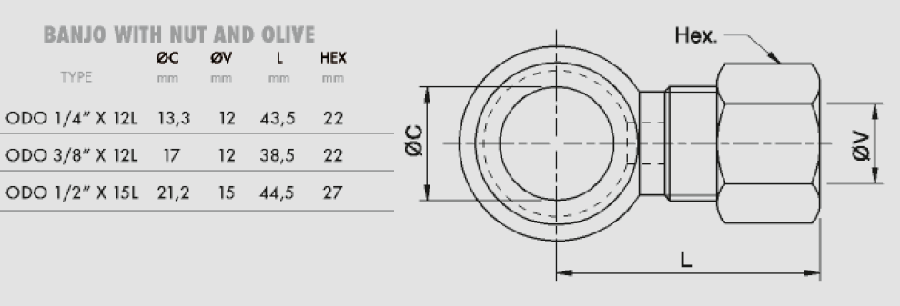 1/4 BANJO TO 12L STUD 1/4 BANJO TO 12L STUD