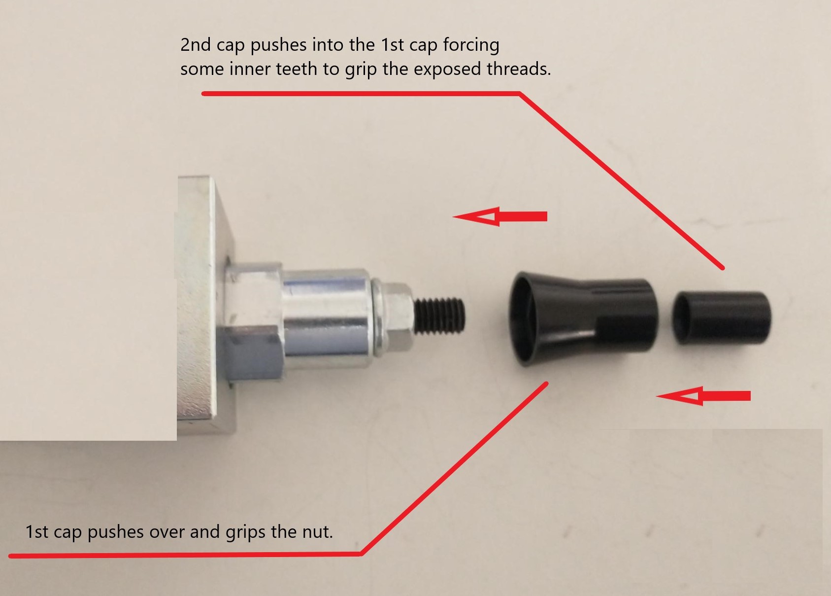 Spare Sealing Cap for VMP, VMPL & VMPP 'P' type relief/sequence valves Spare Sealing Cap for VMP, VMPL & VMPP 'P' type relief/sequence valves