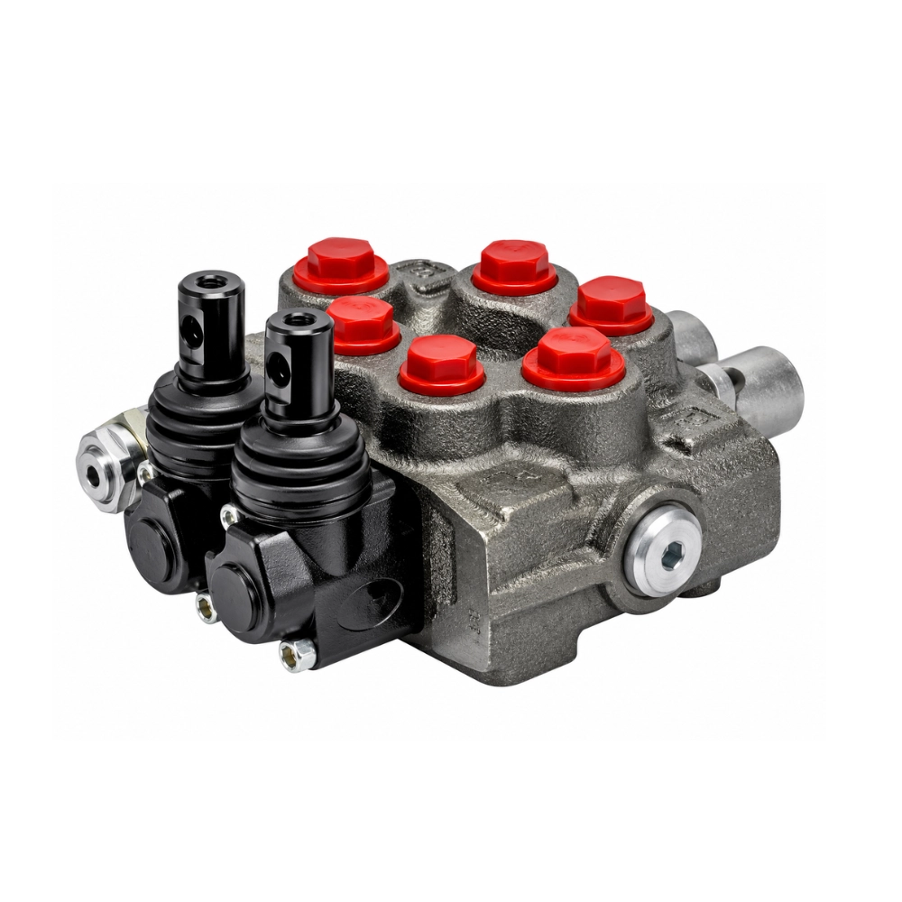 Walvoil SDM080 2 Bank 1/4" BSP 25 L/min Double Acting Spring Return Valve