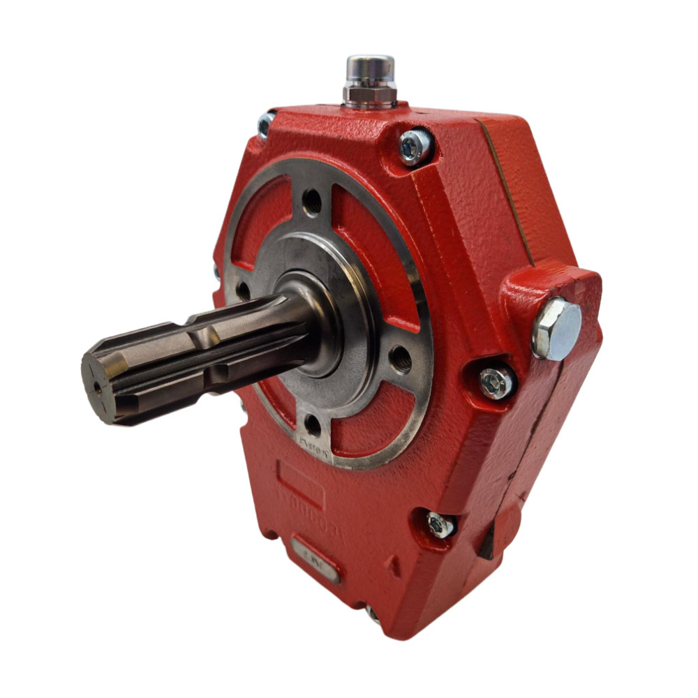 Hydraulic Series 70012 Cast Iron PTO Gearbox, Group 3, Male Shaft, Ratio 1:3 37Kw 121-70012-4
