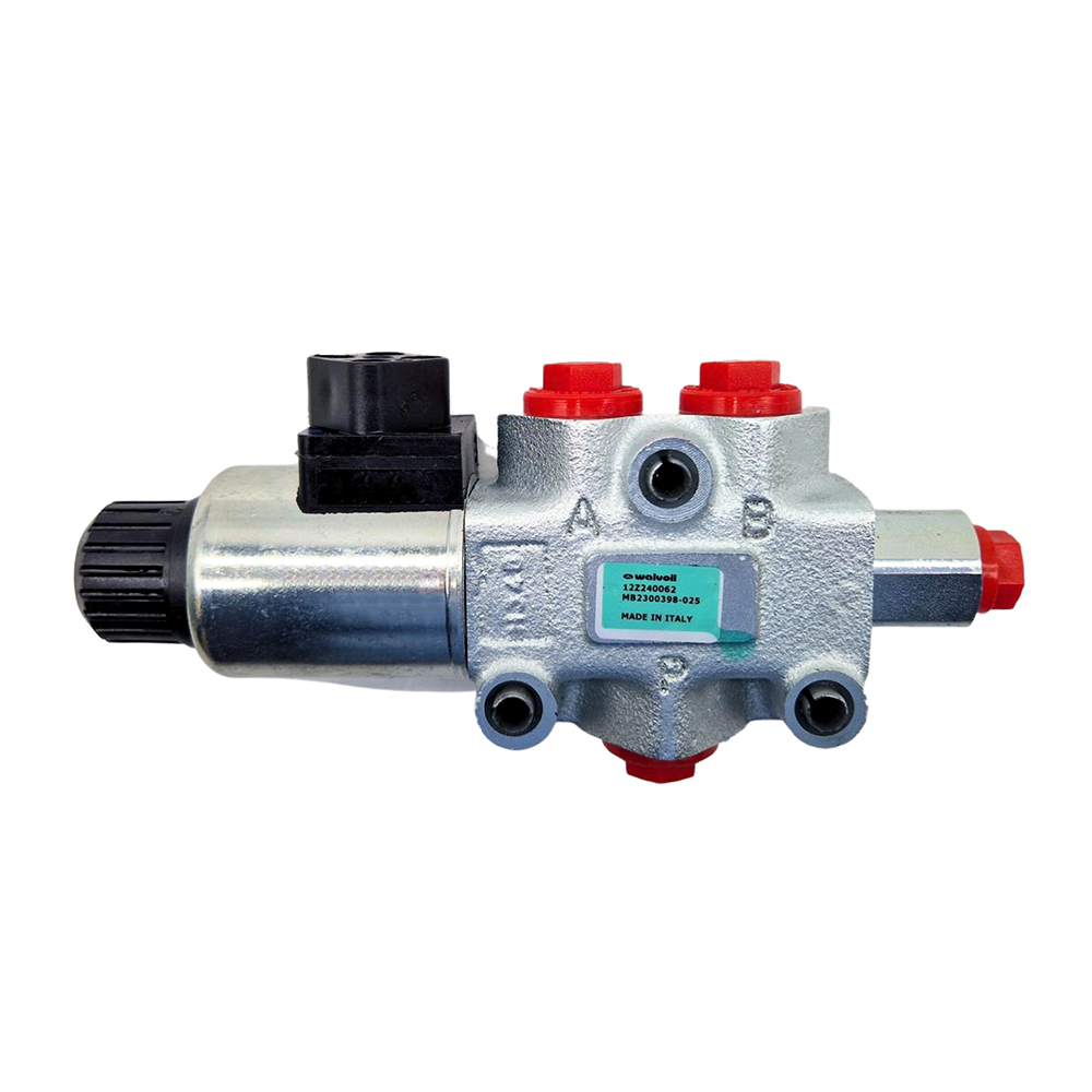 Walvoil, 12V DC, 3 Ways, 3/8" BSP, Open Centre, Drain Port, Galvanized  Solenoid Diverter Valve, DFE052/3A18ES-Y201-12VDC-CRZ