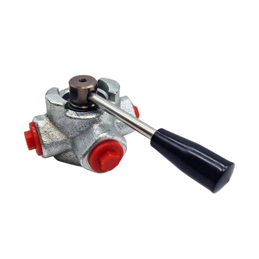 Walvoil DHZ10/3A, 3 Way 1/2", Open Centre Galvanized Control Diverter Valve