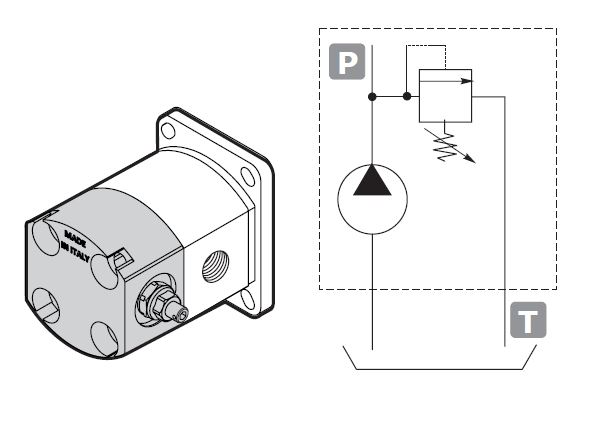 Galtech Relief Valve for 1SP VLPI & VLPE Rear Cover 81 - 200 Bar