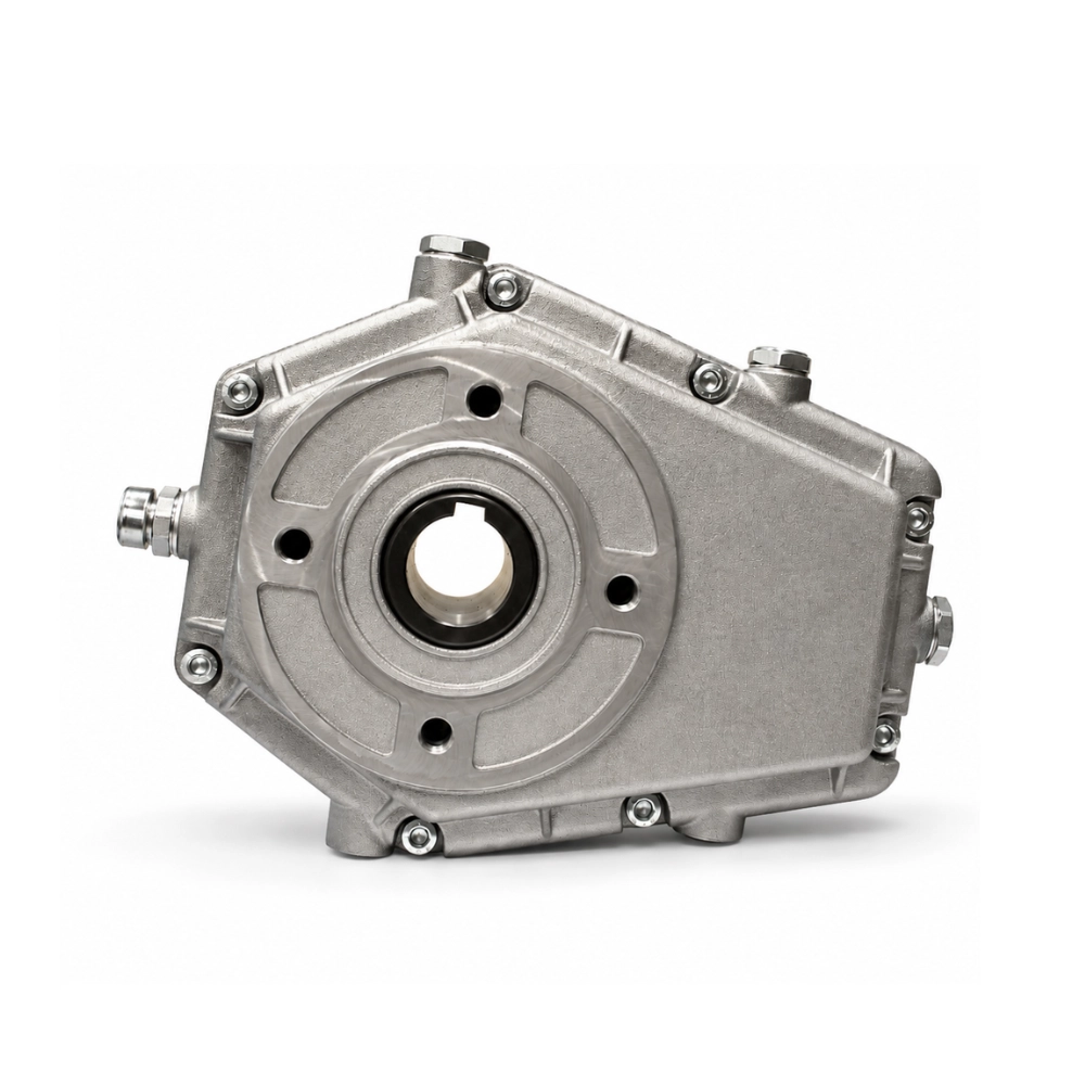 Borelli Aluminium Speed Reduction Gearbox - 20kW 1:1.5 Ratio Group 3 SAE A 25mm Input 35mm Through Output