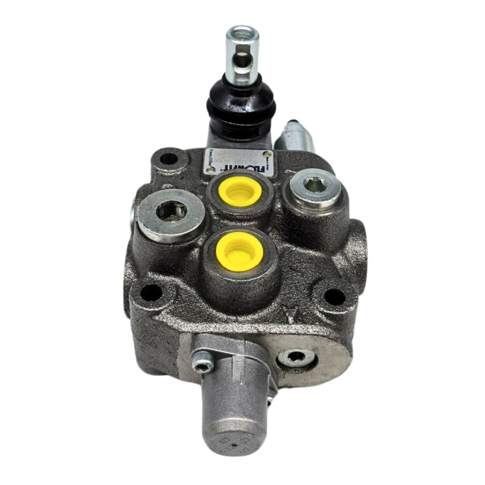 Flowfit 1 Bank Monoblock Valve, 3/8 BSP, 45 L/Min Double Acting Cylinder Spool 3 Positions Flowfit 1 Bank Monoblock Valve, 3/8 BSP, 45 L/Min Double Acting Cylinder Spool 3 Positions