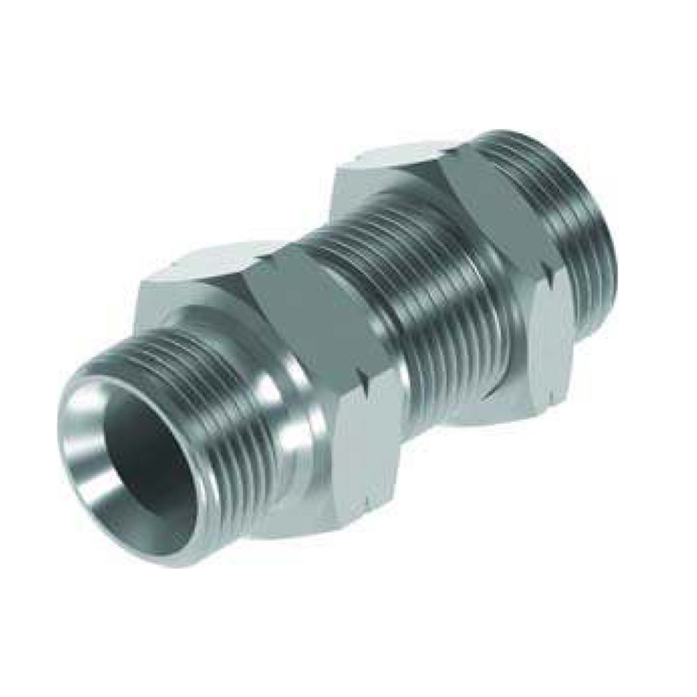 M12 M/M 1.5mm Pitch Bulkhead + Nut Hydraulic Adaptor