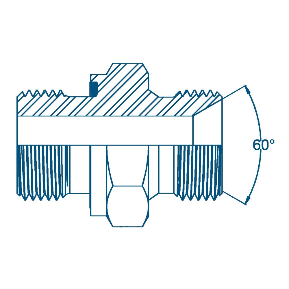 BSP Male Captive Seal for 3869 x BSP Male Complete with Seal, 1/8" BSP (CS) x 1/4" BSP