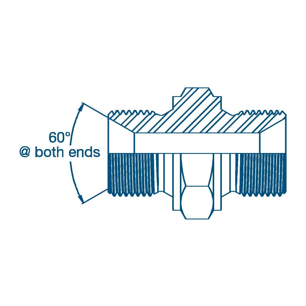 1/8 BSP x 1/8 BSP M/M DIN 3852 FORM A 174/BS5200 ALSO AVAILABLE