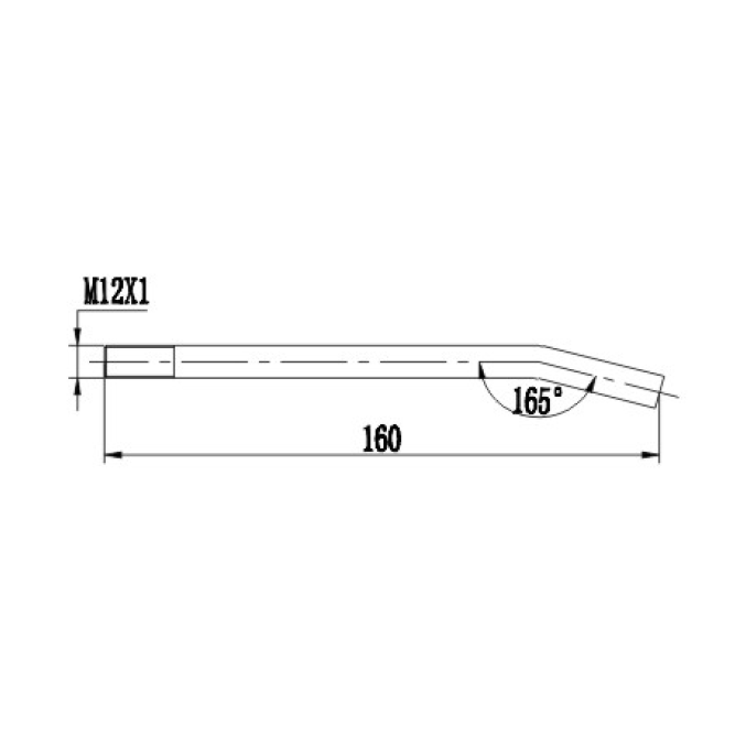 Tank Suction Pipe M12x1mm For Back Up Handpump To Suit Flowfit DC Powerunits Tank Suction Pipe M12x1mm For Back Up Handpump To Suit Flowfit DC Powerunits