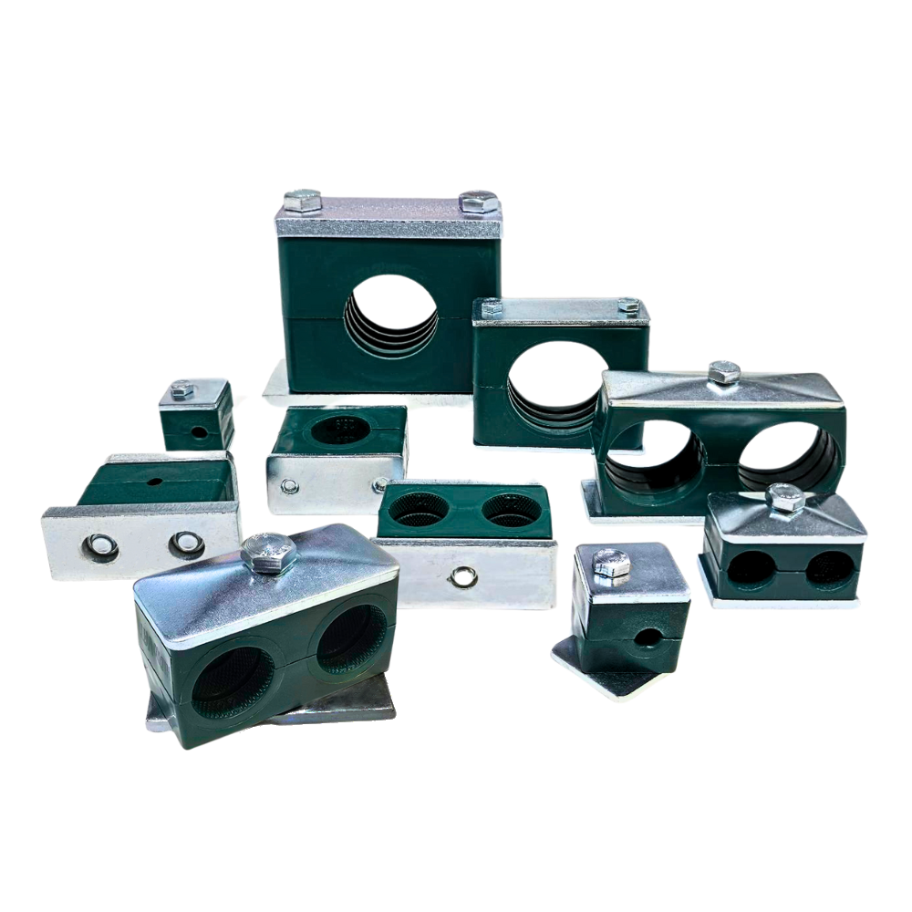 15mm, Group 1, Heavy Polypropylene Complete Tube Clamp 15mm, Group 1, Heavy Polypropylene Complete Tube Clamp