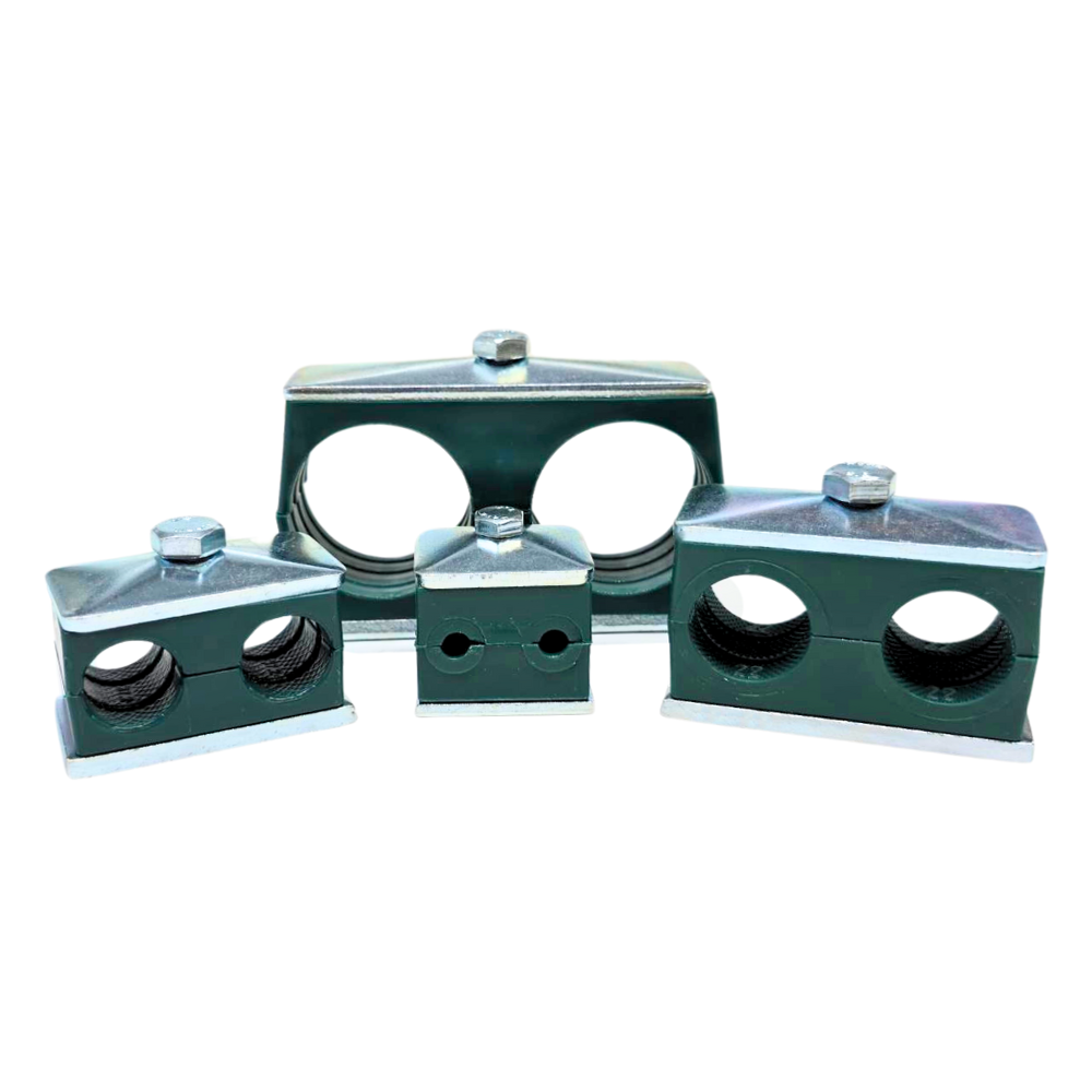 12.7mm, Group 2, Double Polypropylene Complete Tube Clamp 12.7mm, Group 2, Double Polypropylene Complete Tube Clamp