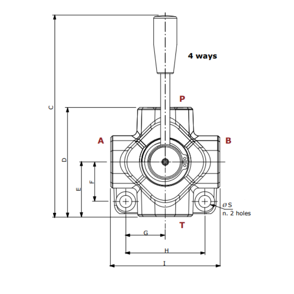 Walvoil, DHZ5/4B, 4 Way, 3/8", Open Centre, Galvanized Control Diverter Valve Walvoil, DHZ5/4B, 4 Way, 3/8", Open Centre, Galvanized Control Diverter Valve