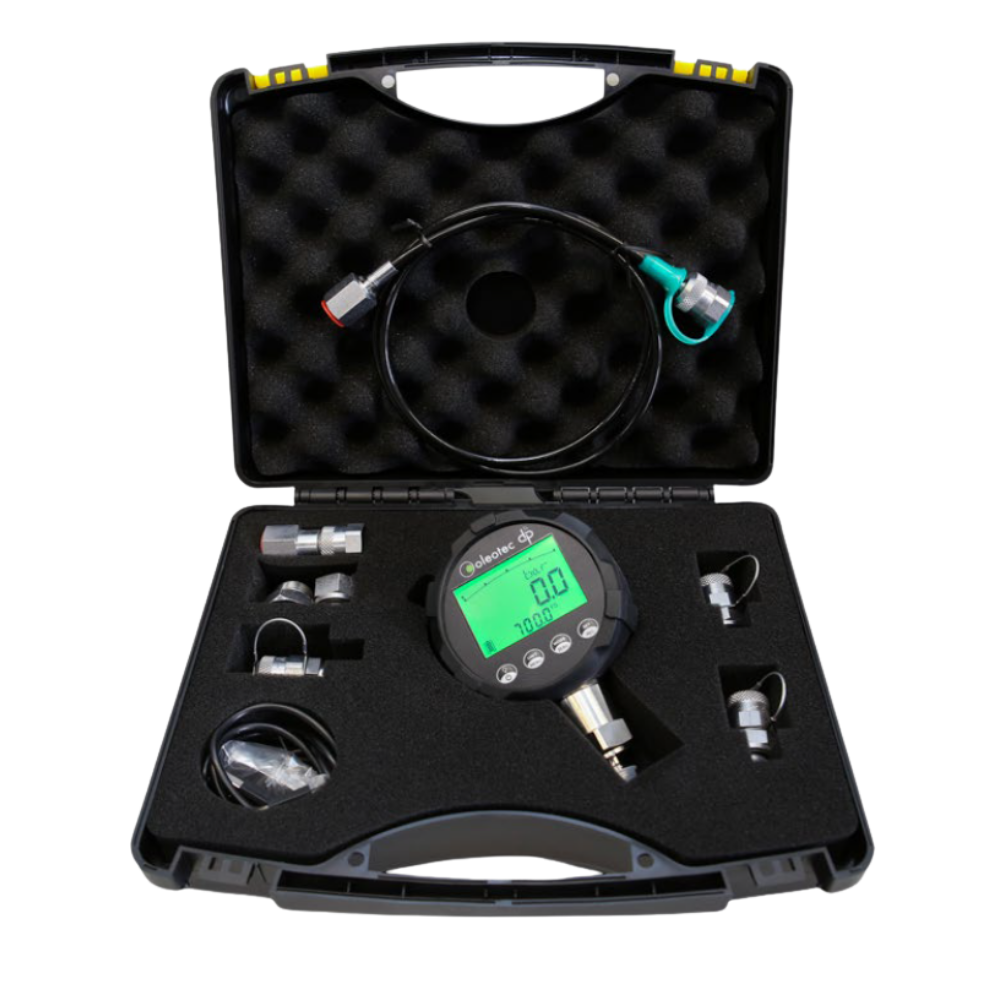 Oleotec DP1 Digital Pressure Gauge, Test Kit, 0-60 Bar