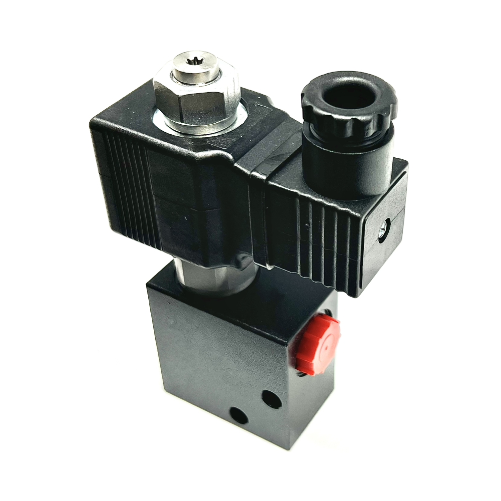 1/4"Bsp 12VDC 2Way Norm Open Double Poppet 2/2 Valve 25L/min