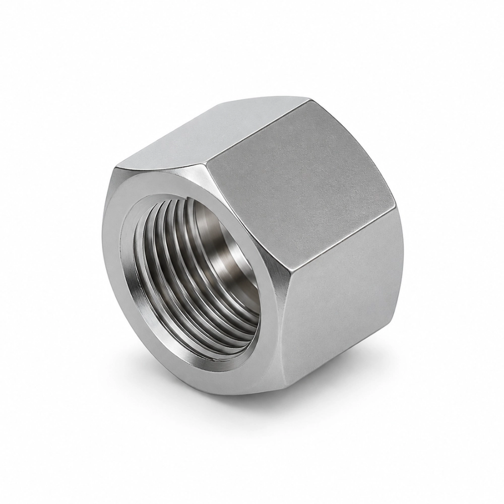 1/4" BSP JIS 60° Cone Fixed Female Solid Cap Hydraulic Adaptor