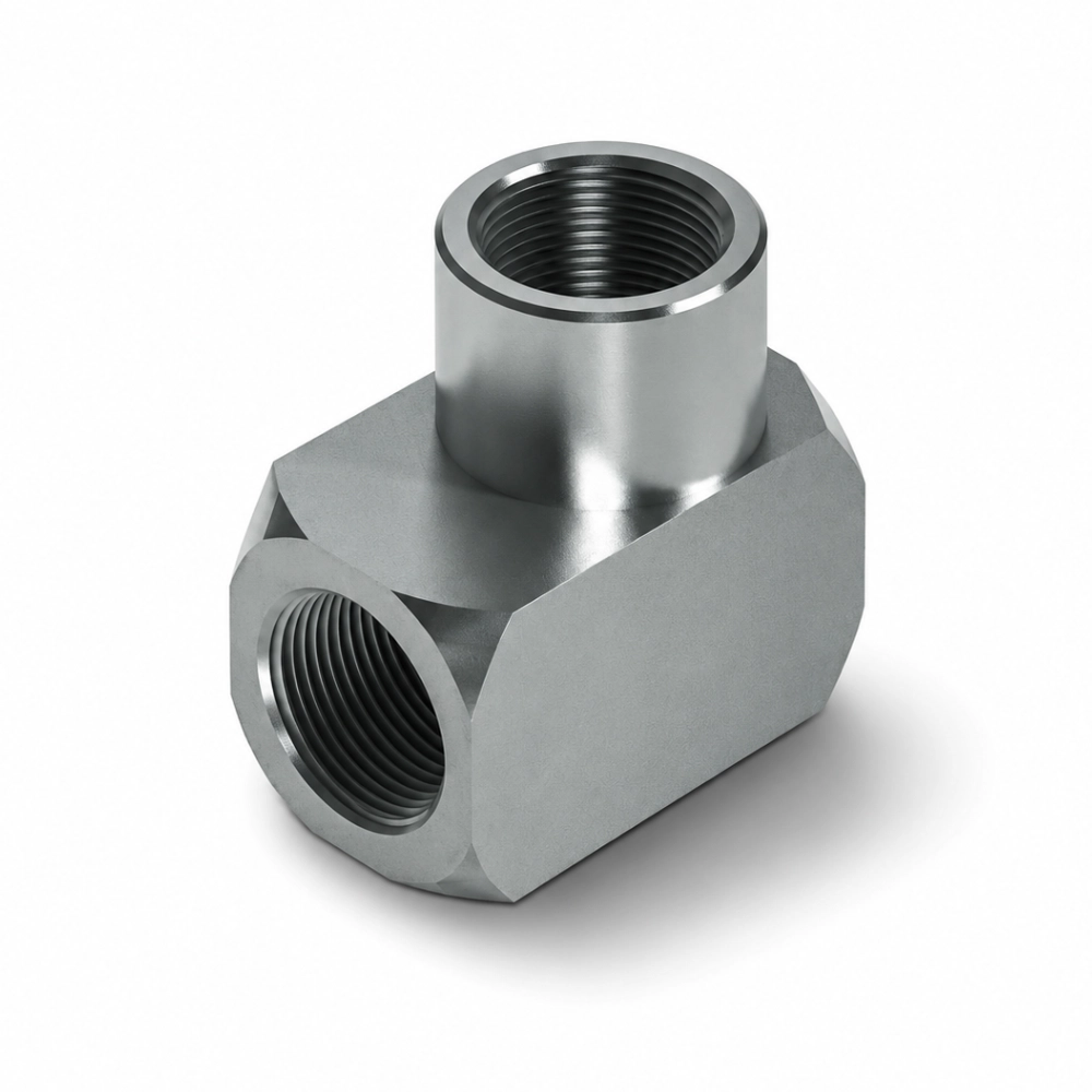1/8" NPTF Fixed Female to Fixed Female 90° Compact Hydraulic Adaptor 1/8" NPTF Fixed Female to Fixed Female 90° Compact Hydraulic Adaptor