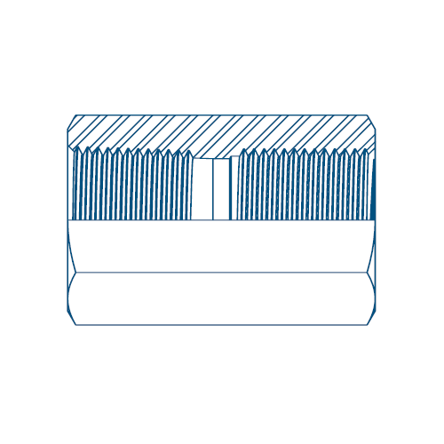 1/4 NPTF x 1/4 BSP Fix Fem/Fix Fem
