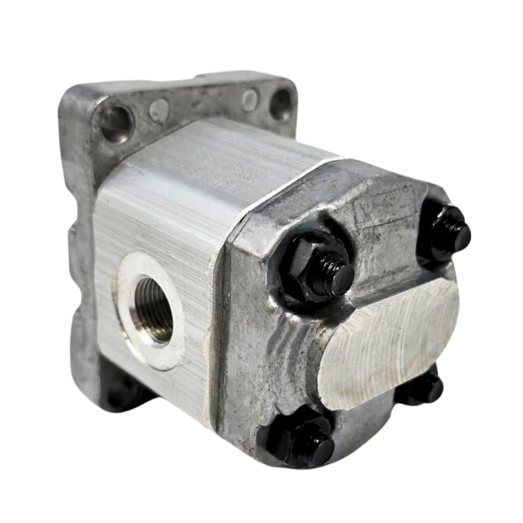 Flowfit Hydraulic Gear Pump, GP1, 1.1CC, Clockwise 3/8" Inlet & 3/8" Outlet BSP Ports, 4 Bolt EU Flange Flowfit Hydraulic Gear Pump, GP1, 1.1CC, Clockwise 3/8" Inlet & 3/8" Outlet BSP Ports, 4 Bolt EU Flange