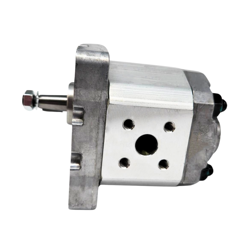 Flowfit Hydraulic Gear Pump, GP1, 1.1CC, Clockwise 30mm Inlet & 30mm SQ Outlet Flanged Ports, 4 Bolt EU Flange Flowfit Hydraulic Gear Pump, GP1, 1.1CC, Clockwise 30mm Inlet & 30mm SQ Outlet Flanged Ports, 4 Bolt EU Flange