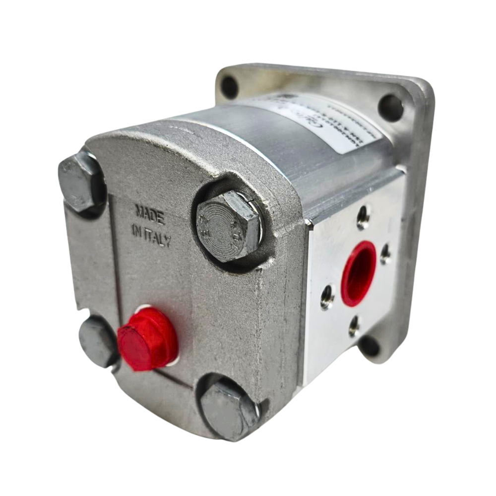Walvoil 2XM Hydraulic Gear Motor, Group 2, 4.1CC, Reversible (External Drain), 30mm Inlet & Outlet Flanged Ports, EU 4 Bolt 1/8 Taper Walvoil 2XM Hydraulic Gear Motor, Group 2, 4.1CC, Reversible (External Drain), 30mm Inlet & Outlet Flanged Ports, EU 4 Bolt 1/8 Taper