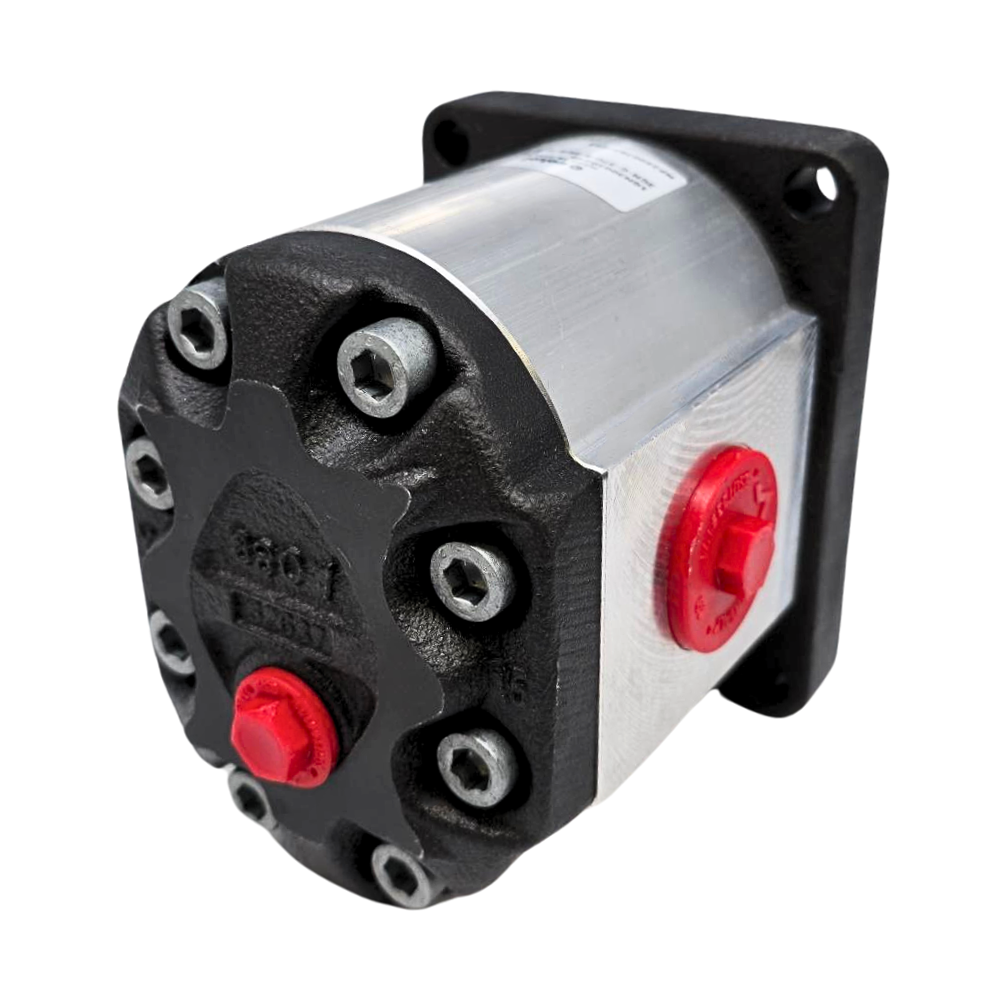 Walvoil 3GM Hydraulic Gear Motor, Group 3, 19.3CC, Reversible (external drain), 1" BSP Inlet & Outlet, EU 4 Bolt 1/8 Taper