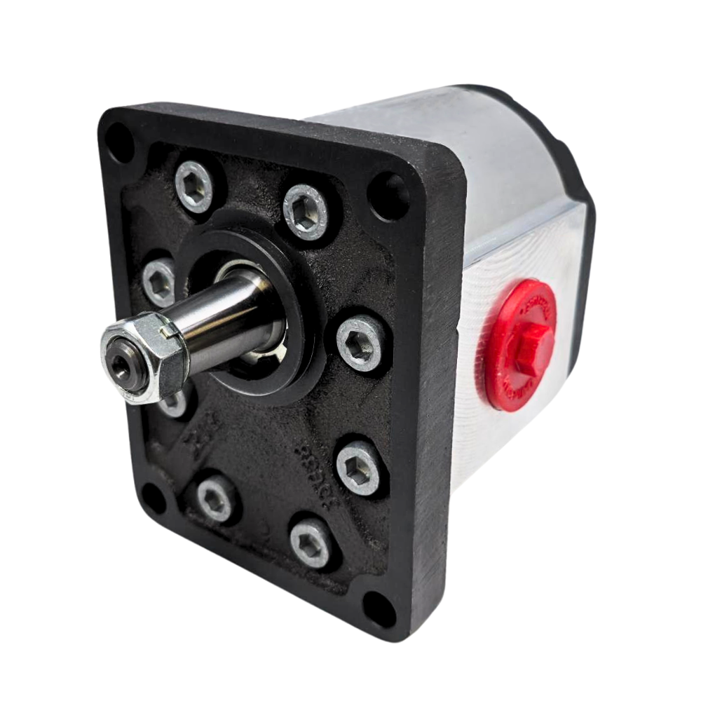 Walvoil 3GM Hydraulic Gear Motor, Group 3, 19.3CC, Clockwise, 3/4" BSP Inlet & 1" BSP Outlet, EU 4 Bolt 1/8 Taper