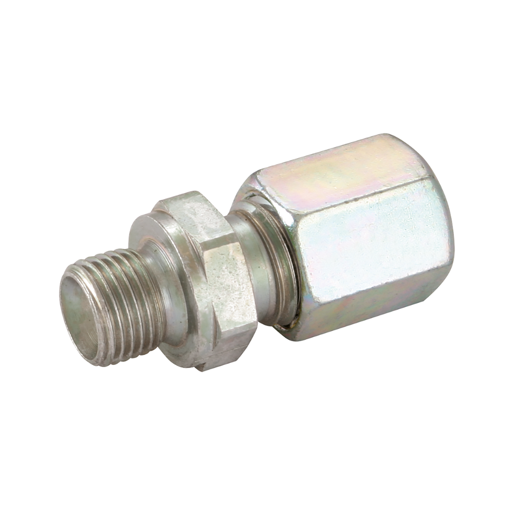 1/4" BSP Parallel Male x 6mm Outside Diameter, 60° Cone, Light Duty, Stud Coupling